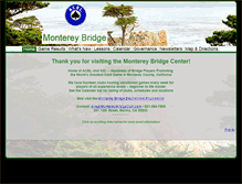 Tablet Screenshot of montereybridgeclub.com